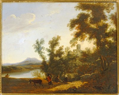 Paysage avec arbres et ruines - Joos or Josse de The Younger Momper