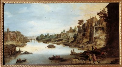 Vue du Tibre à Rome - Joos or Josse de The Younger Momper