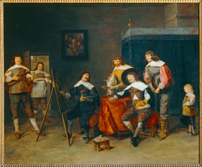 Peintre faisant un portrait, dit autrefois L