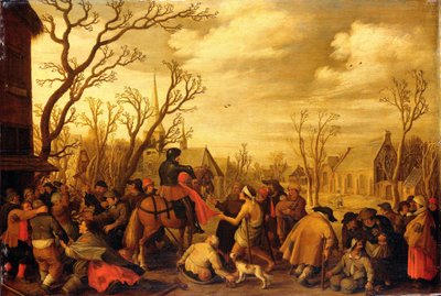 Saint Martin coupant une partie de son manteau pour un mendiant - Joost Cornelisz Droochsloot