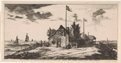 Bureau de poste avec un postier en vigie - Joost van Geel