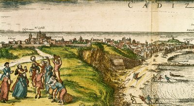 Cadix, Espagne, gravure d