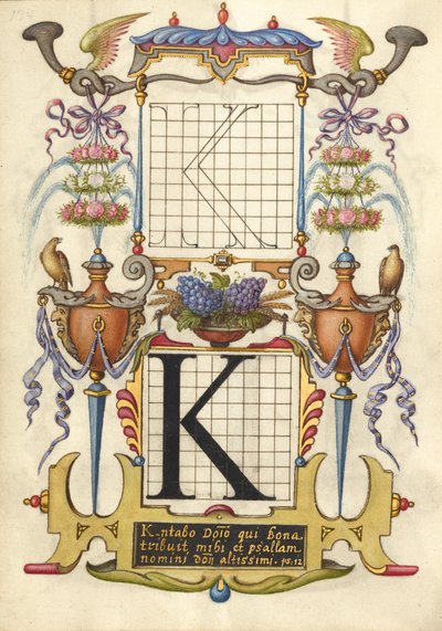 Guide de construction de la lettre K - Joris Hoefnagel