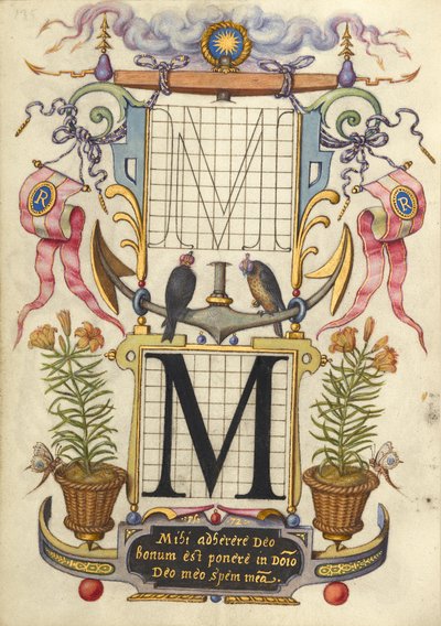 Guide de construction de la lettre M - Joris Hoefnagel
