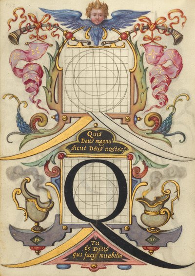 Guide de construction de la lettre Q - Joris Hoefnagel