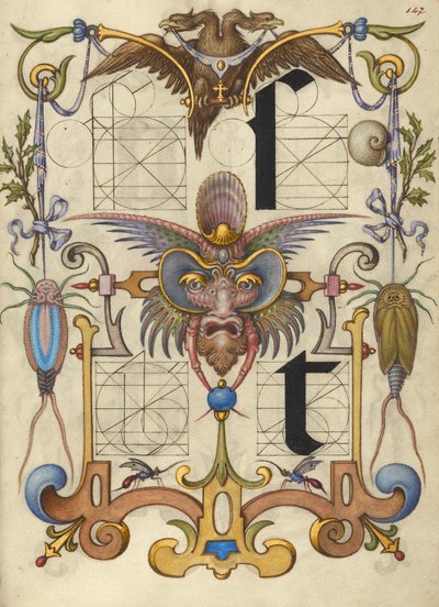 Guide de construction des lettres s et t - Joris Hoefnagel