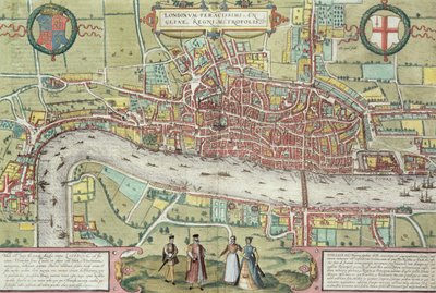 Carte de Londres, de 