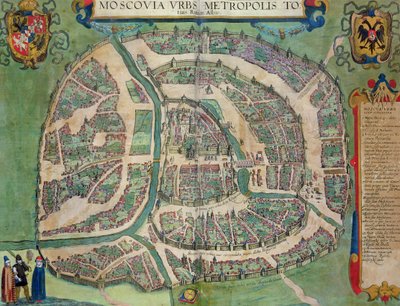 Carte de Moscou, de 