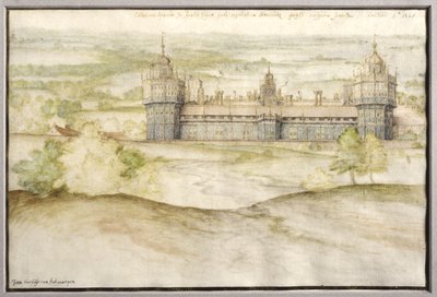 Vue du palais de Nonsuch dans le Surrey, 1567-8 - Joris Hoefnagel