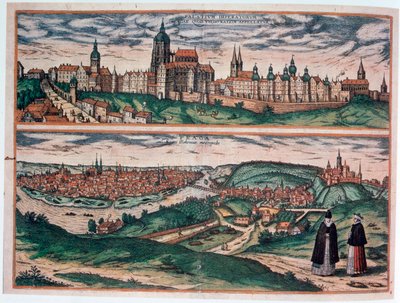 Vue de Prague, vers 1572 - Joris Hoefnagel