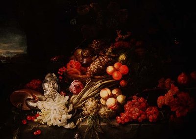 Nature morte avec un panier de fruits - Joris van Son