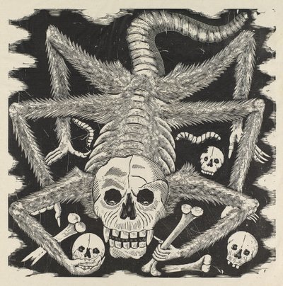Calavera huertista, vers 1914, imprimé en 1930 - José Guadalupe Posada