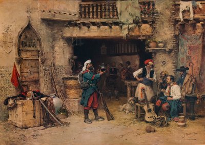 Dans la salle de garde, vers 1904, 1938 - Jose Benlliure y Gil
