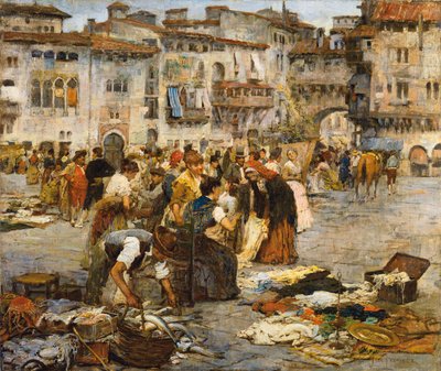 Un marché à Grenade - Jose Fernandez Alvarado