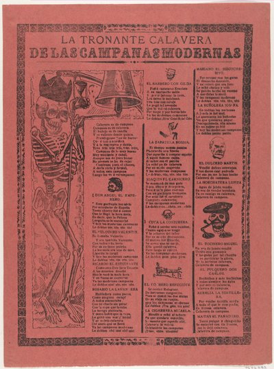 Das donnernde Skelett der modernen Glocken - José Guadalupe Posada