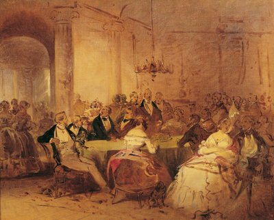 Scène de société - Josef Danhauser