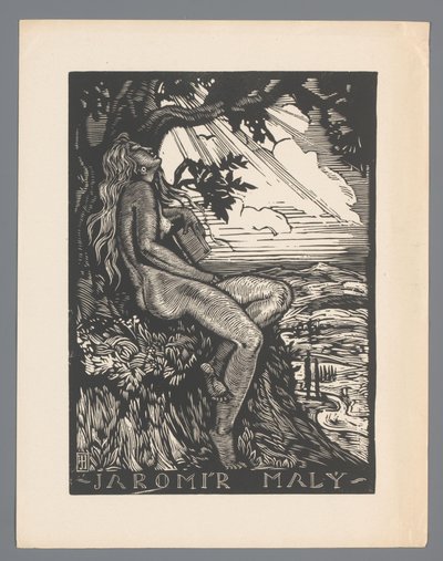 Ex libris de Jaromír Malý - Josef Hodek