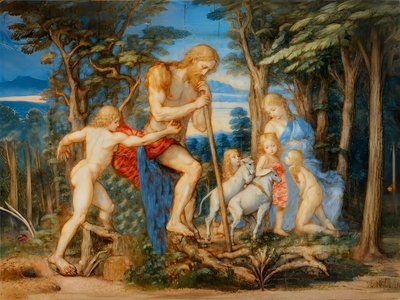 Adam, Ève et la famille - Josef Johann Michel