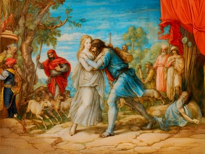 Jacob rencontre Rachel - Josef Johann Michel