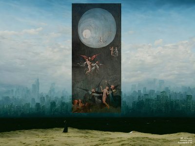 JJM recrée Friedrich-C-D: Der Mönch vor der Stadt Vision 1 - Josef Johann Michel