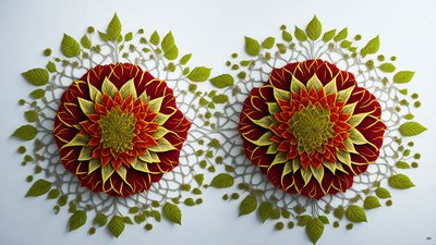 mandala: éléments de fleur d