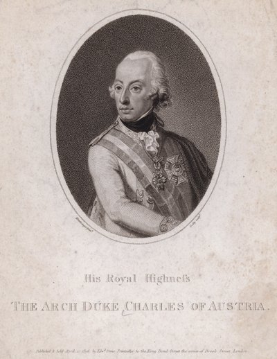 Archiduc Charles, duc de Teschen, soldat autrichien - Josef Kreutzinger