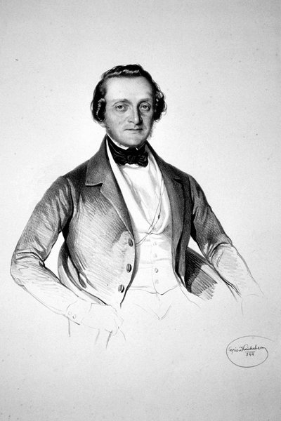 Friedrich Grimschitz Litho - Josef Kriehuber