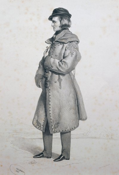 Portrait de Franz Liszt (Raiding) - Josef Nikolaus Kriehuber