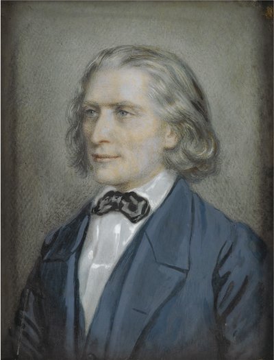 Portrait de Franz Liszt - Josef Nikolaus Kriehuber