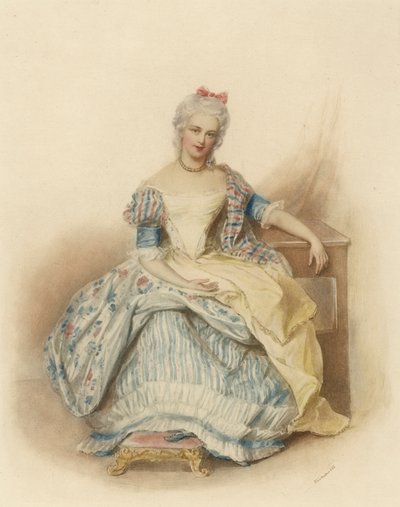 Portrait de la princesse Caroline Lobkowitz, née comtesse Wrbna - Josef Nikolaus Kriehuber
