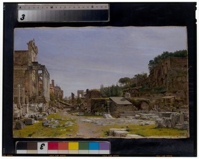 Deux vues du Forum romain - Josef Theodor Hansen