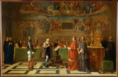 Galileo Galilei devant le Saint-Office au Vatican ... - Joseph-Nicolas Robert-Fleury