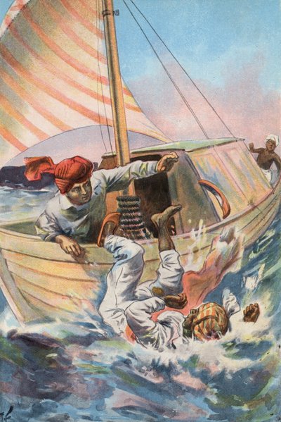 Robinson Crusoé : Je jette le Maure par-dessus bord - Joseph (after) Finnemore