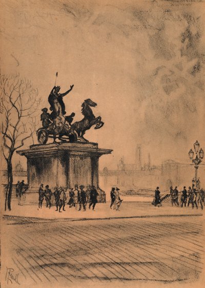 Boadicée, Pont de Westminster - Joseph (after) Pennell