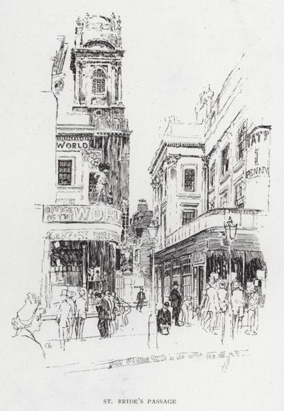 Passage de St Bride - Joseph (after) Pennell