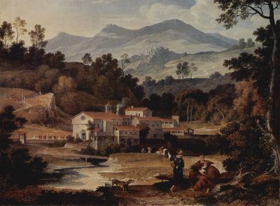 Allemand : Das Kloster San Francesco im Sabinergebirge bei Rom Monastère de San Francesco di Civitella dans les Monts Sabins - Joseph Anton Koch