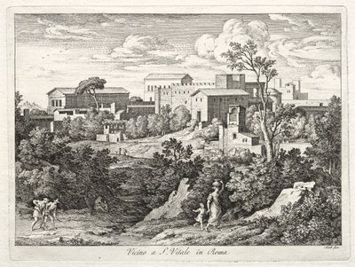 Vue de San Vitale, Rome, vers 1810 - Joseph Anton Koch