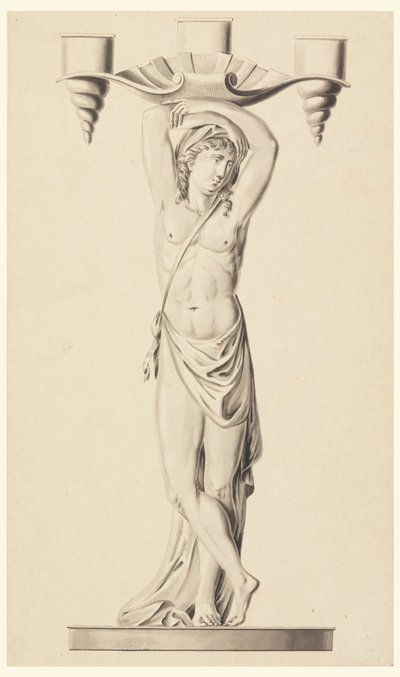 Conception pour un chandelier - Joseph Anton Seethaler Ii