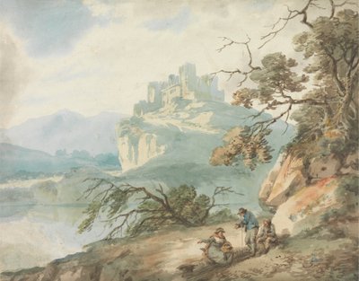 Château et figures dans un paysage - Joseph Barber