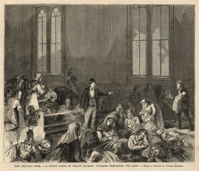 Scène nocturne à Grace Church - Joseph Becker