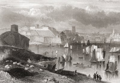 Plymouth, Devon, vu de Mount Batten - Joseph Brown