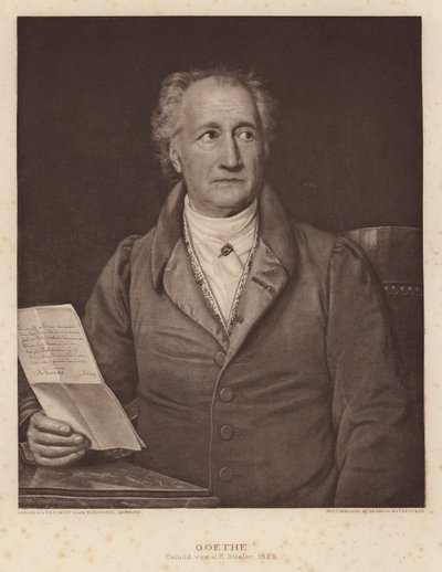 Johann Wolfgang von Goethe, poète et dramaturge allemand - Joseph Carl (after) Stieler