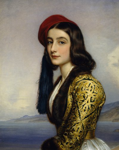 Portrait de Khatarina Botzaris - Joseph Carl Stieler