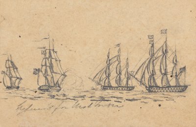 Destiné (?) aux Antilles: Quatre cuirassés - Joseph Cartwright