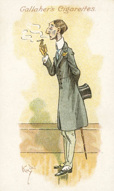 Les adeptes du tabac No 16 (lithographie en couleur) - Joseph Clayton (1856 1937) Clarke