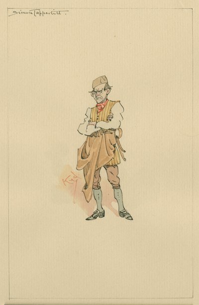 Simon Tappertit, vers les années 1920 - Joseph Clayton Clarke
