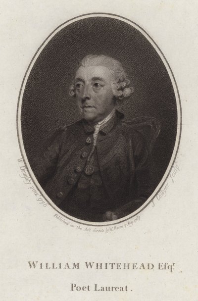William Whitehead, poète et dramaturge anglais - Joseph Collyer