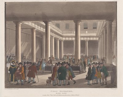 Bourse de commerce, Mark Lane, 1er septembre 1808 - Joseph Constantine Stadler