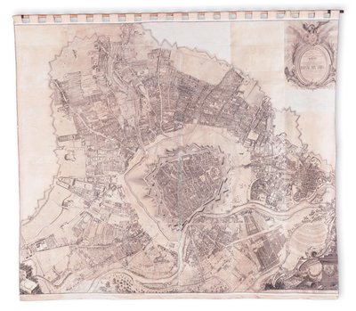 Carte murale de Vienne - Joseph Daniel Huber