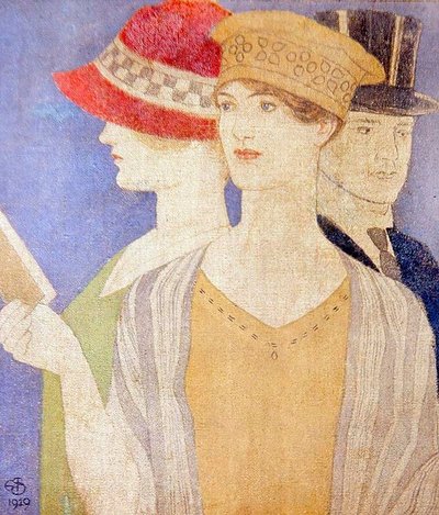 Visiteurs à une exposition - Joseph Edward Southall